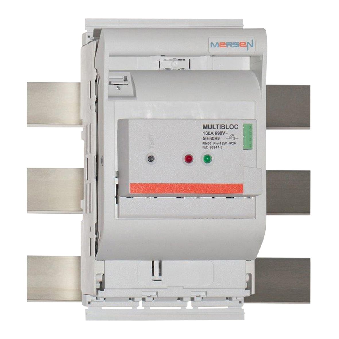 B1022995 - MULTIBLOC 00.RST9 size 00 / 160A, 3-pole electronic fuse monitoring installed